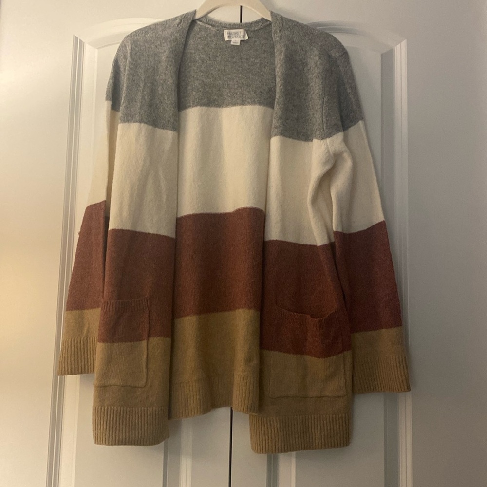 Market & Spruce striped cardigan size large